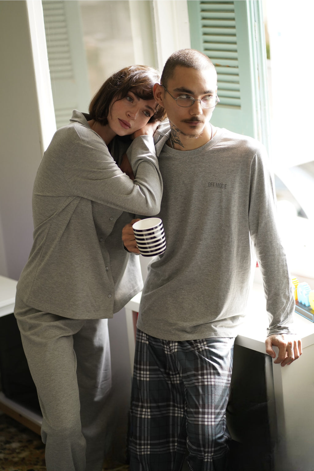 Grey Long-Sleeve Shirt