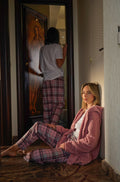 Pink Plaid Lounge Pants