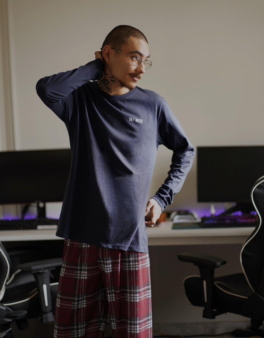 Blue Long-Sleeve Shirt