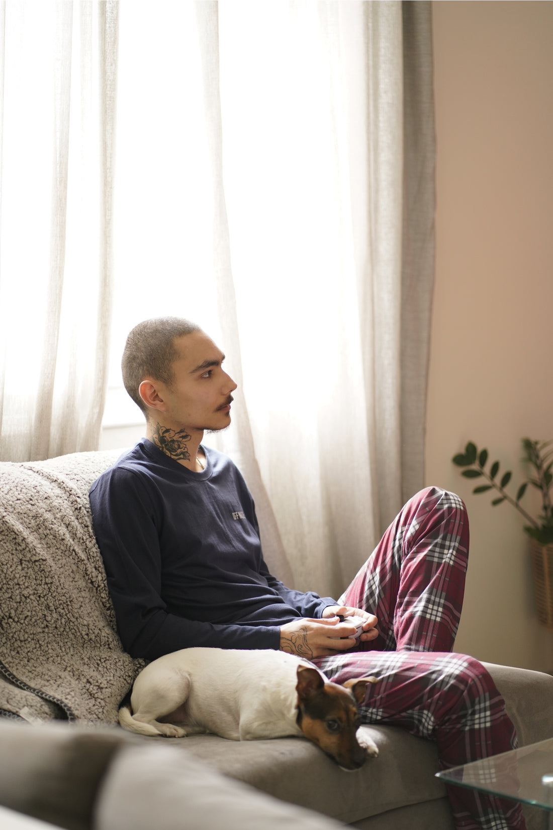 Burgundi Plaid Lounge Pants