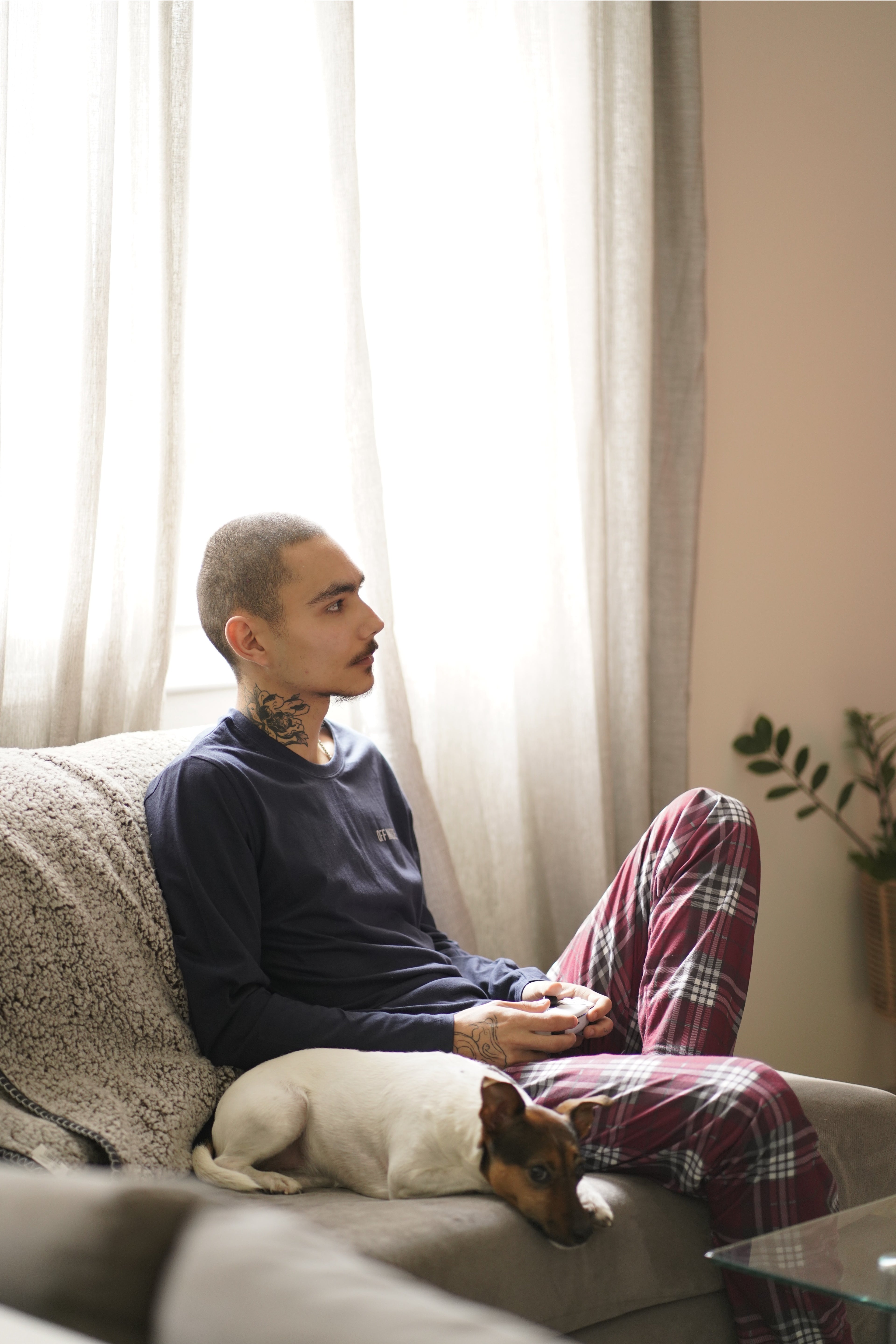 Burgundi Plaid Lounge Pants