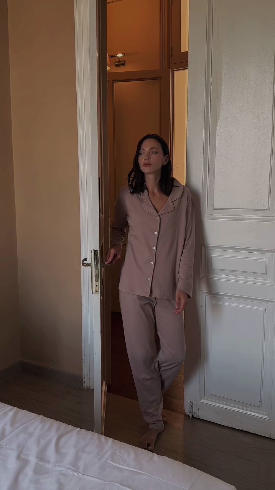 Cotton Pajama Set - Nude Pink
